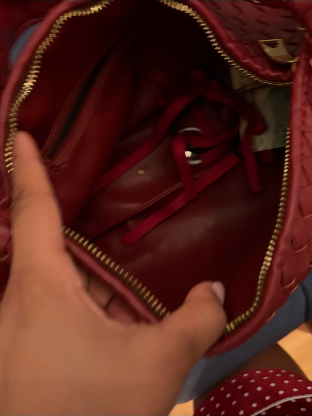 ON HOLD - Bottega Venetta Hobo Bag Red - Picture 3 of 6